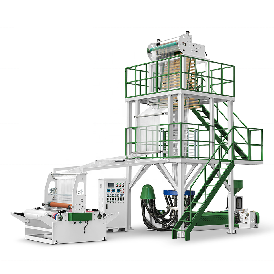 SJ50/55/60/65 High speed PE/PLA/PBAT Biodegradable Film Blowing Machine