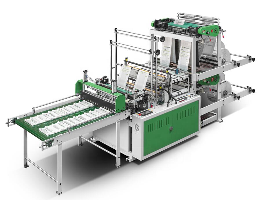 HSXJ-600/800/1000/1200 Computer 4 Lines Cold Cutting Bag Making Machine